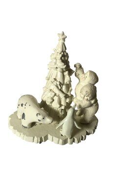 Lift Me Higher I Cant Reach Set Of 5 Figurine Snowbabies Vintage Christmas